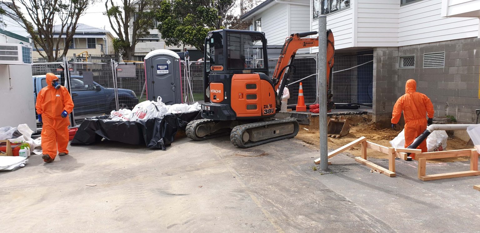 View of Asbestos in Soil - Circa Theatre Wellington | HAZMAT ASBESTOS