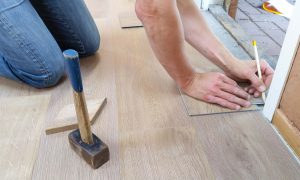 Asbestos lino floor removal